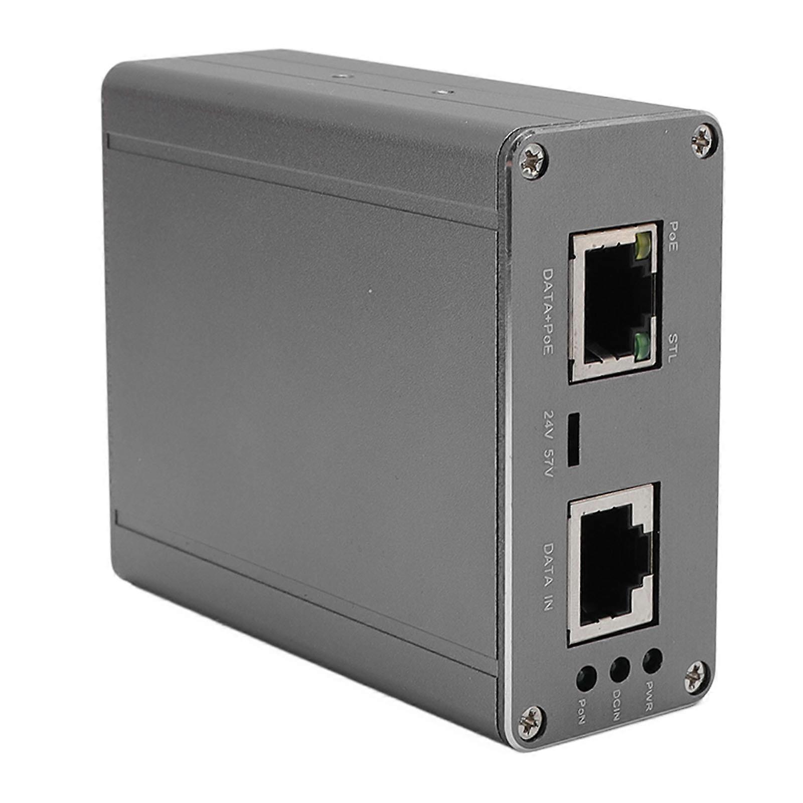Gigabit PoE Injector 150W DC12-51V Input 85x70x32mm Ethernet Adapter