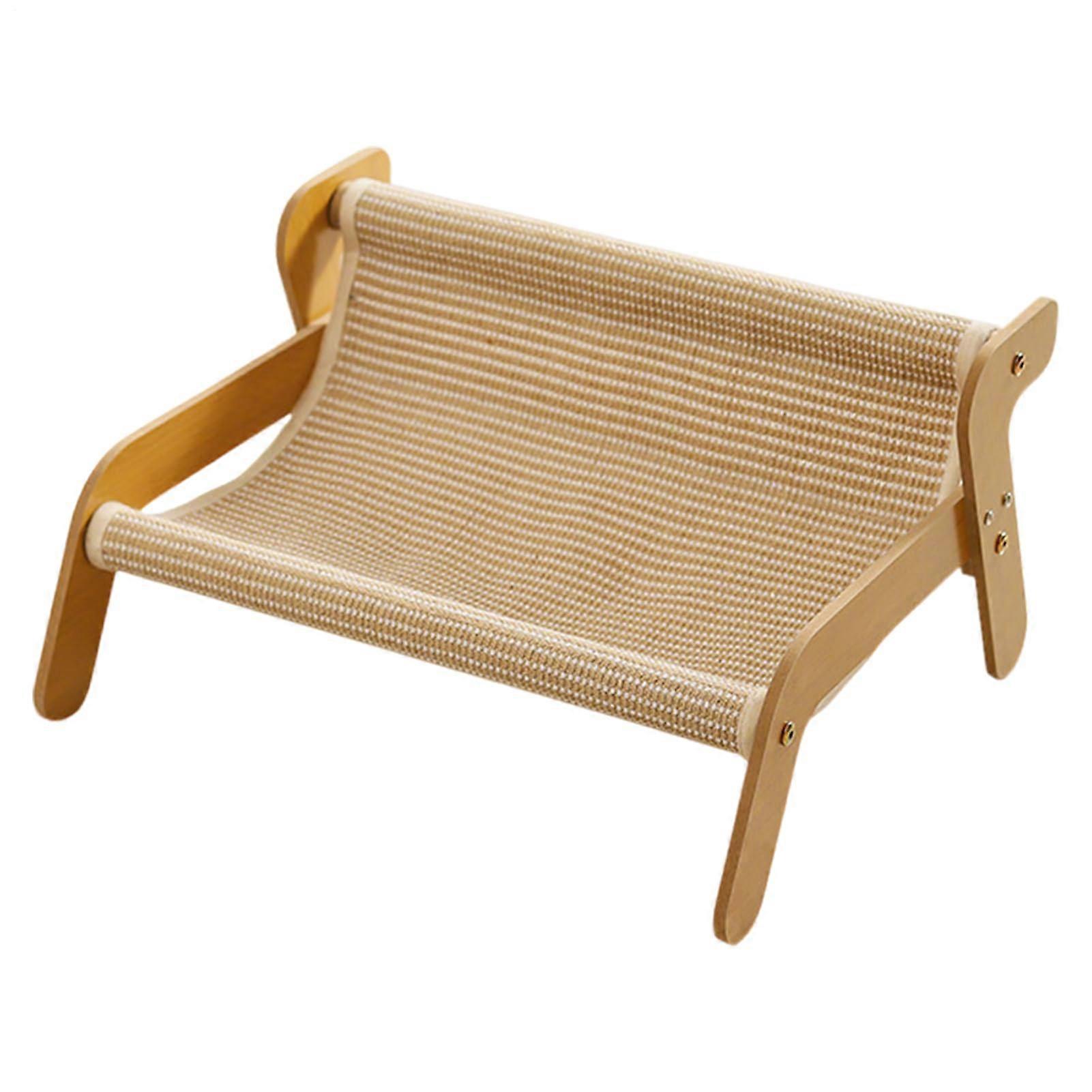 Cat Scratcher Couch Sisal Wooden Scratcher, Multipurpose Furniture Protector, Cat Exercise Tool For Bored Cats, Medium