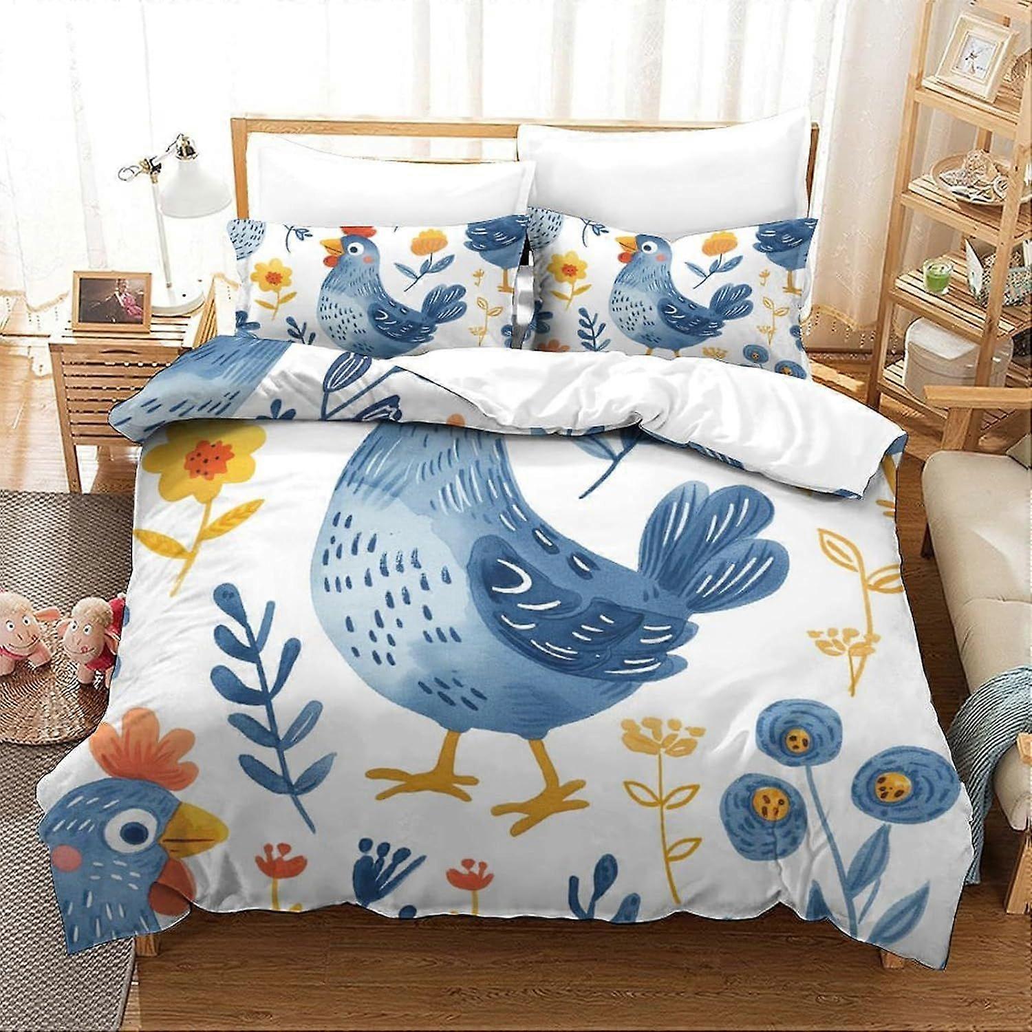 Toy Story Duvet Cover Microfiber Bedding Set, 3D Print Duvet Quilt Cover&Pillowcase, With Zipper Closure, Soft Duvet Cover for Men Woman Kids 3 Piece 
