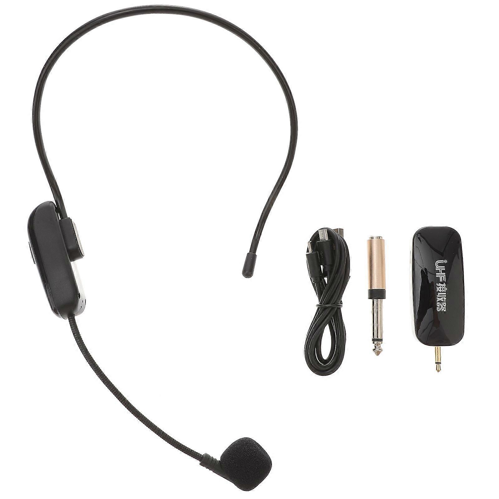 1 Set of UHF Wireless Headset Design Small Wireless Mic for Teacher Using