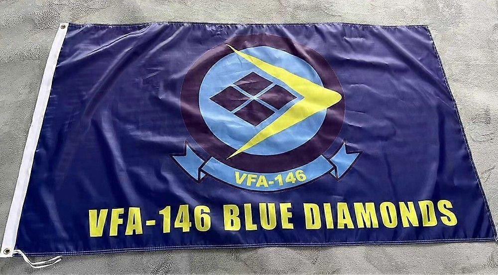 USN VFA-146 Blue Diamonds Single-Sided Flag Banner VFA-146