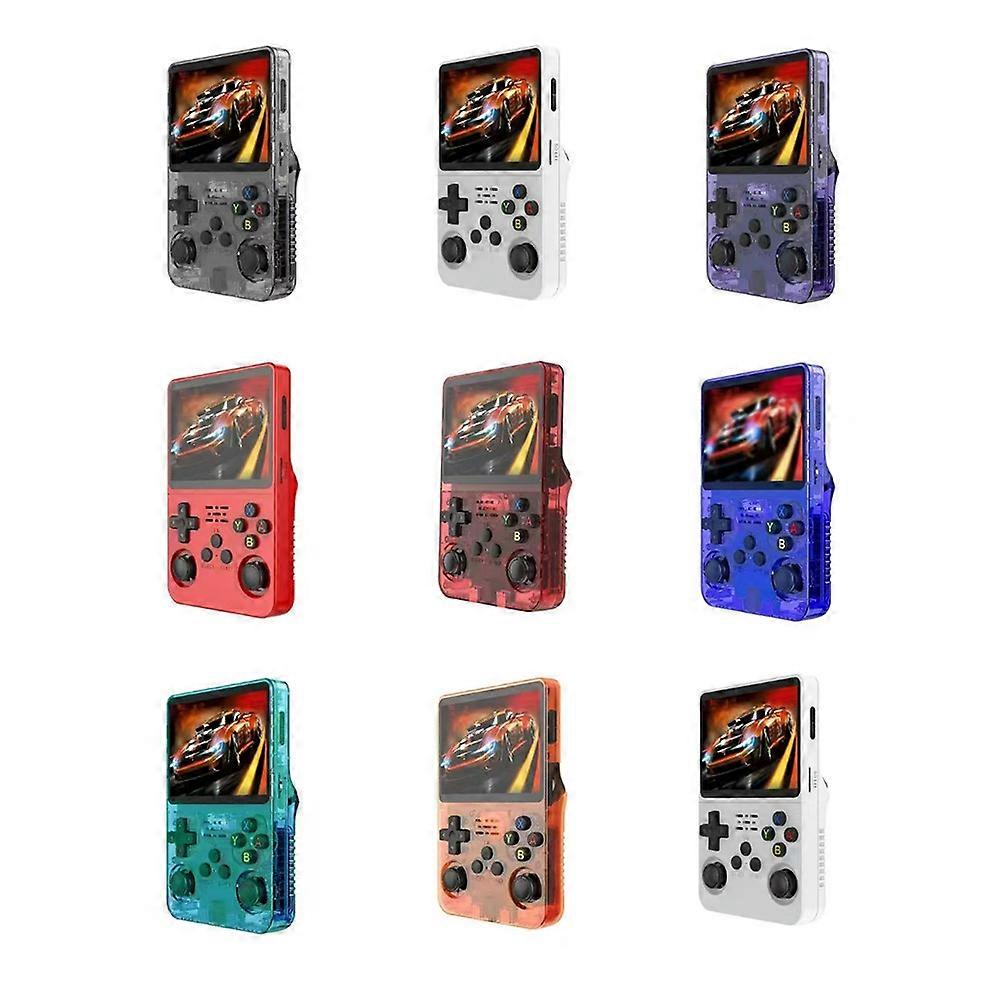R36S open source system 128G memory handheld game machine 3.5 inch IPS color screen nostalgic GBA arcade