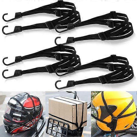 Bungee Cords with Hooks, 4 Pcs Adjustable Luggage Strap Bungee Cords, Elastic