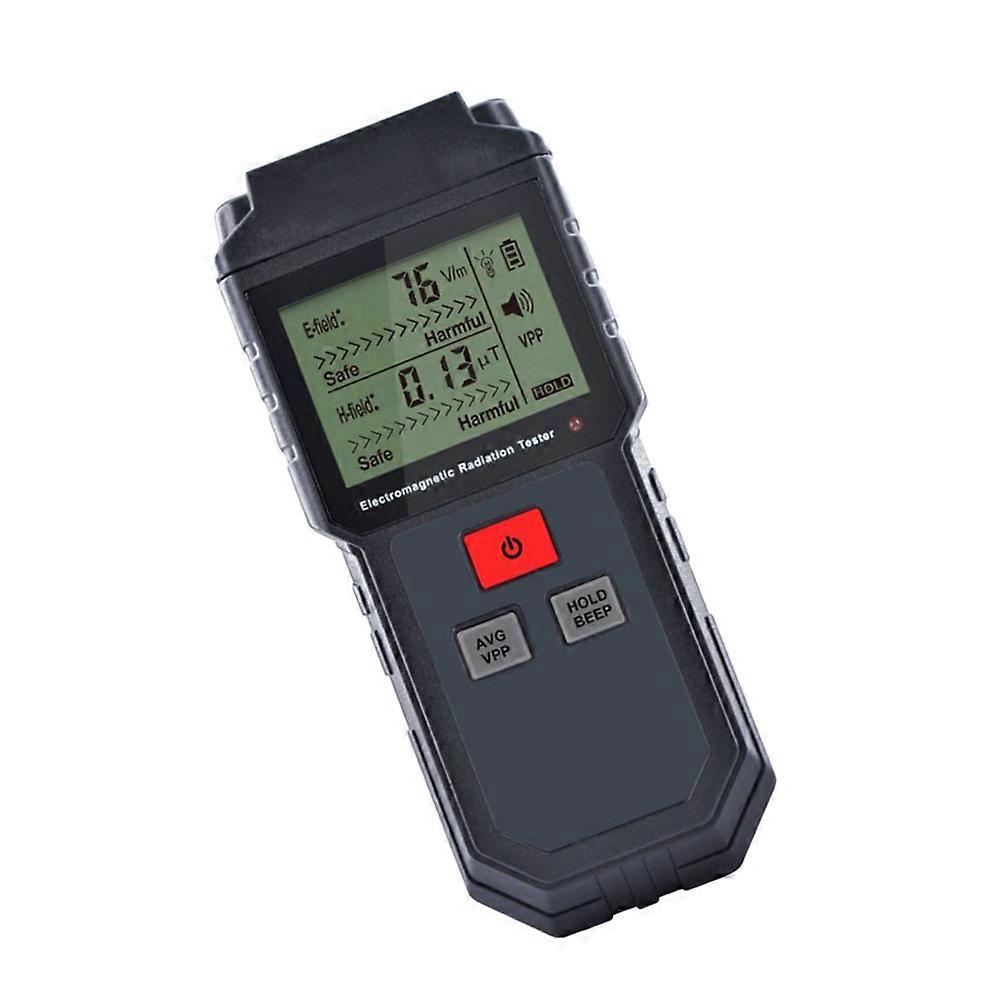 Electromagnetic Radiation Tester Digital LCD Handheld Radiation Meter with Alarm