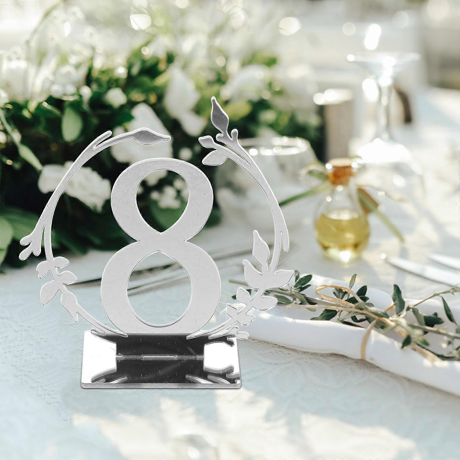 Acrylic Table Number Signs for Wedding Banquet Reserved 100Pcs