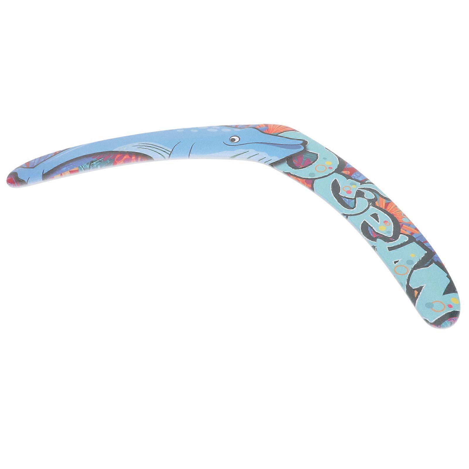 V-Shaped Throwing Toy Boomerang For Kids Multi-Colored 43x20cm Exercise Ability Stimulation 1 Pcs