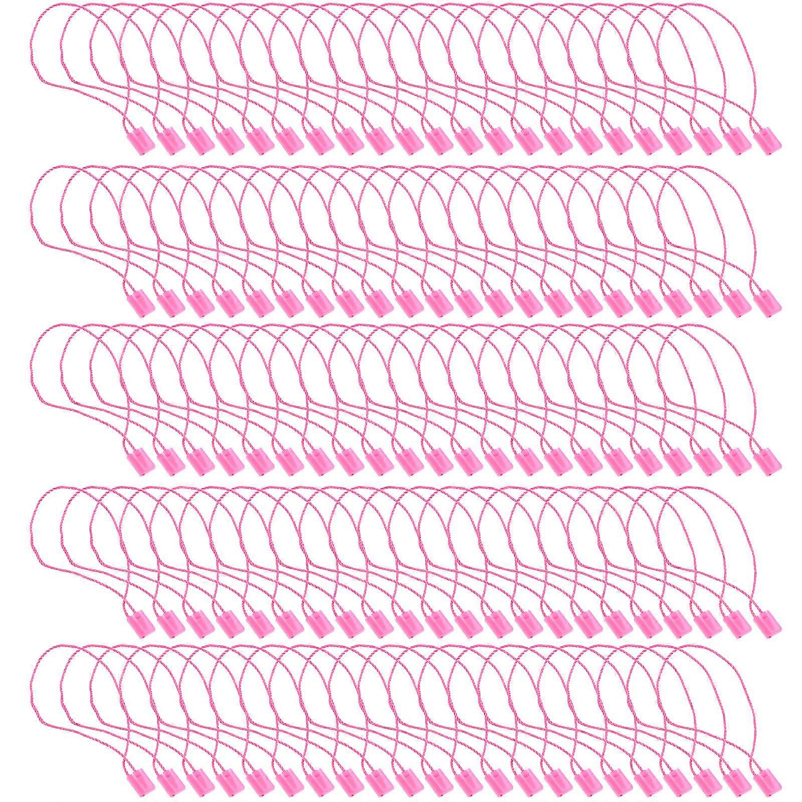 Clothing Tag Fastener Hang Tag String for Clothes Use 2850Pcs Pack Rosy