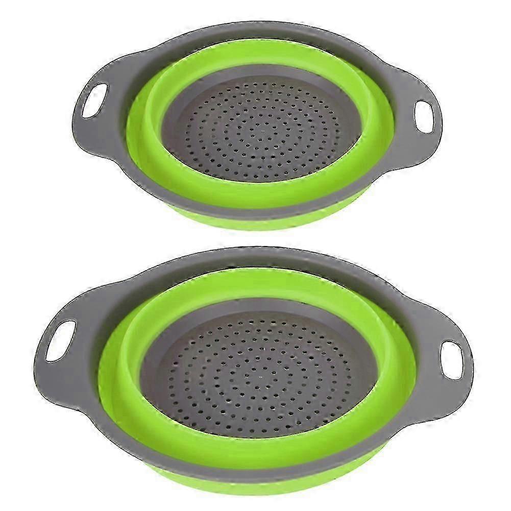2pcs Collapsible Strainer Basket for Kitchen Fruits Vegetables