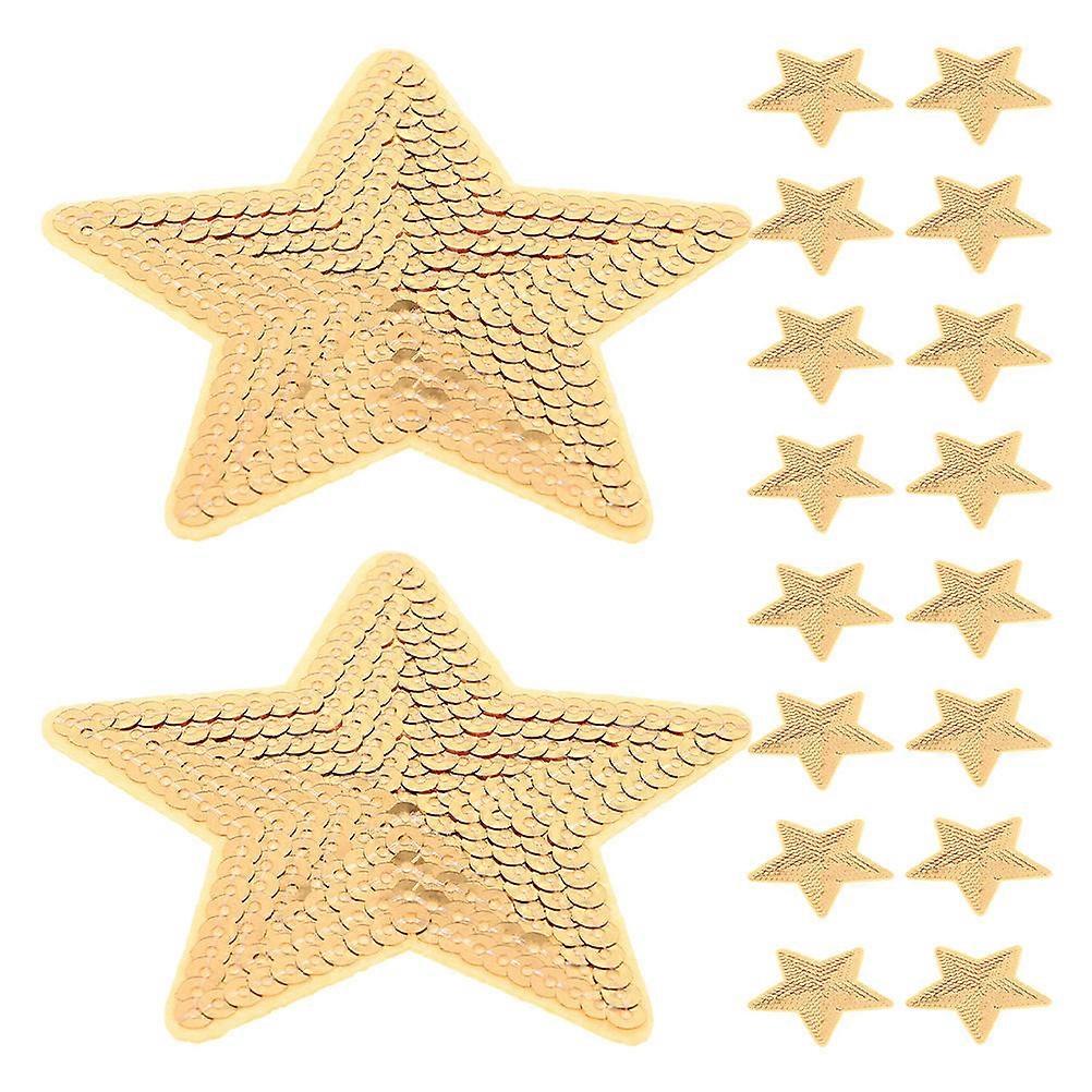 Five-Pointed Star Iron on Patch for Clothes DIY Decoration 60Pcs