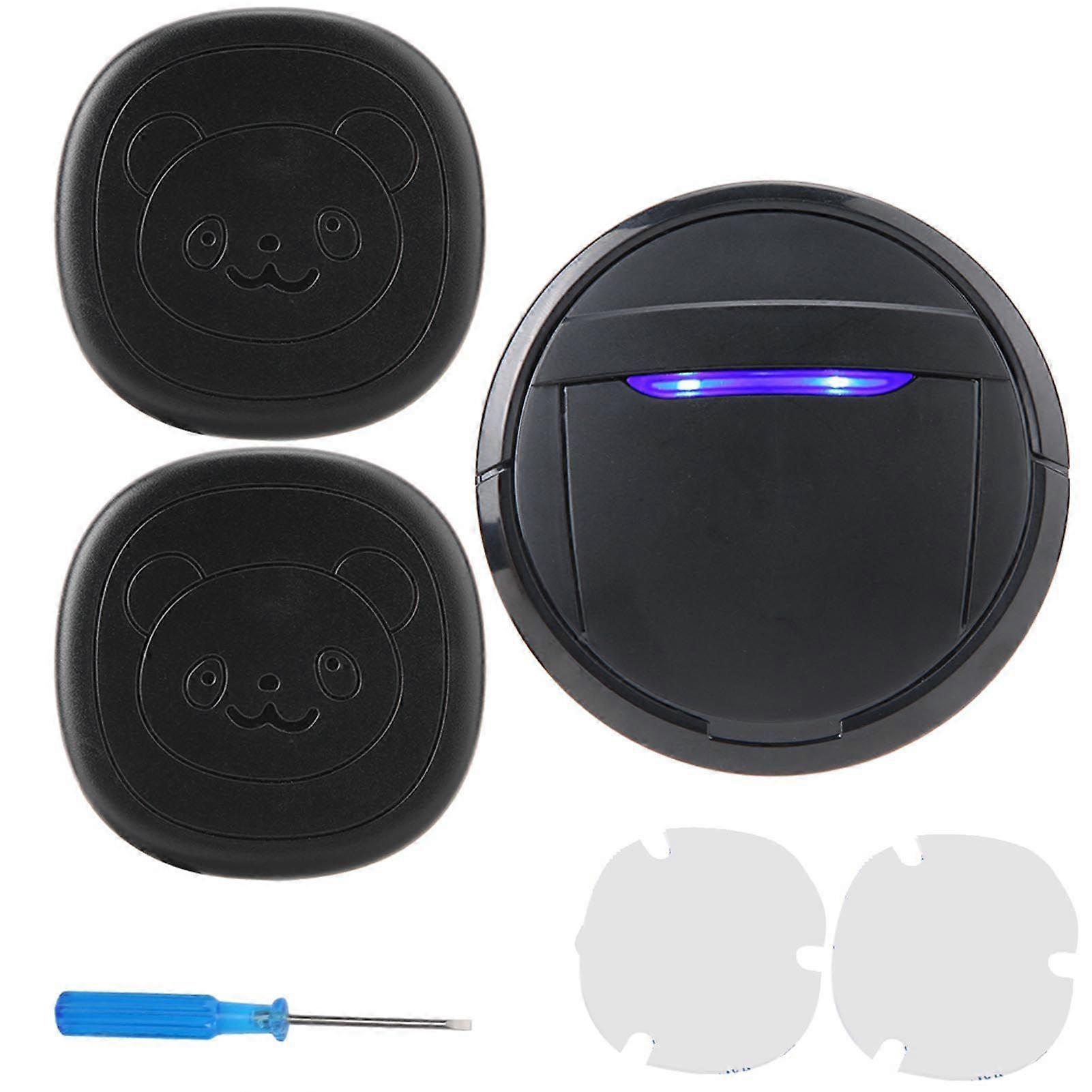 Wireless Waterproof Touch Button Dog Door Bell SOS Caller 2 Transmitters 1 Receiver