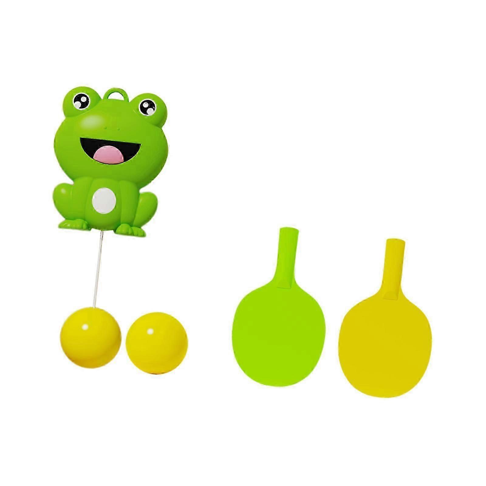 Hanging Frog Table Tennis Trainer Set Portable Interactive Pingpong Toy