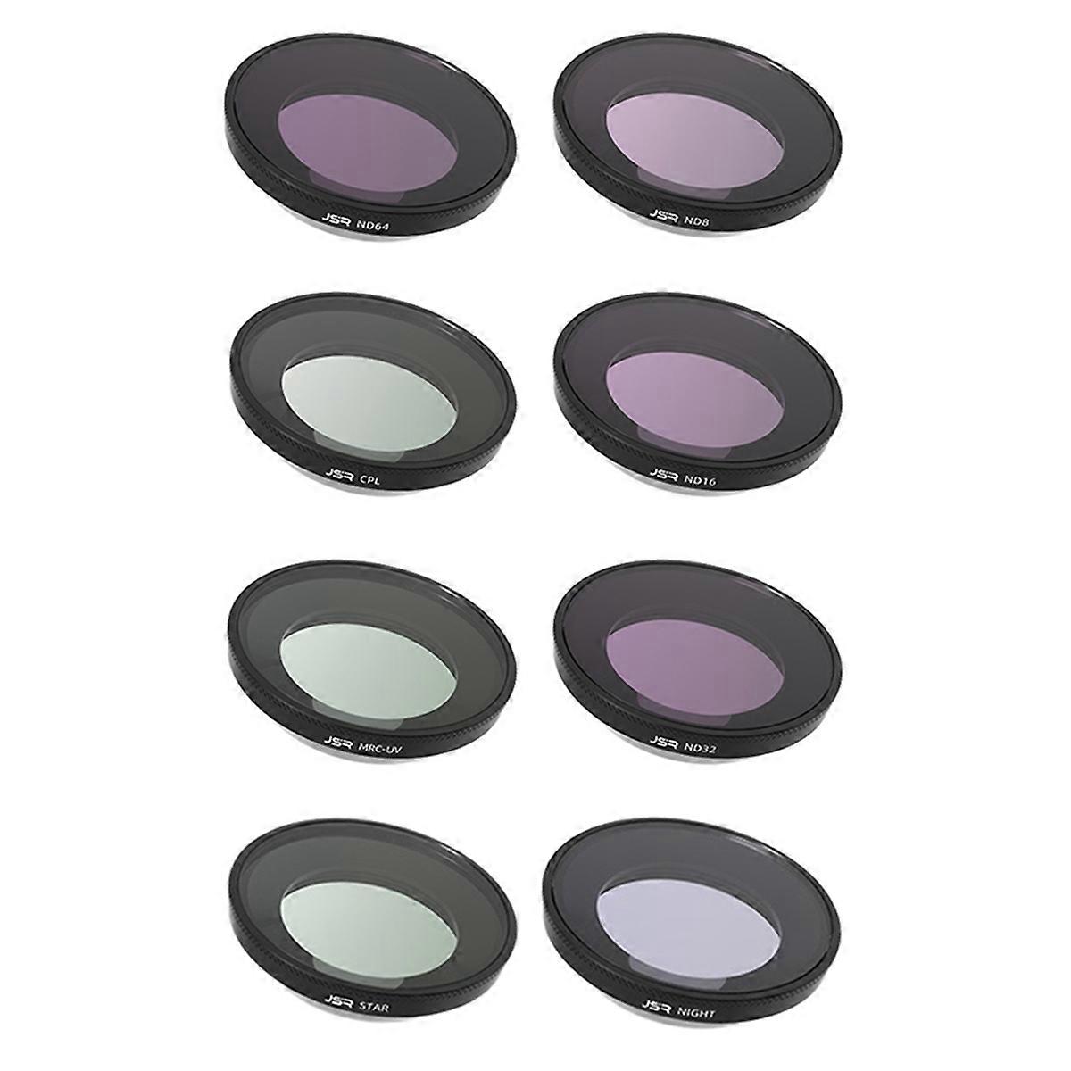 Filter Kit for GO Ultra ND+UV+CPL+STAR+NIGHT Filter Anti-Glare Scratch-Proof Action Camera Filter