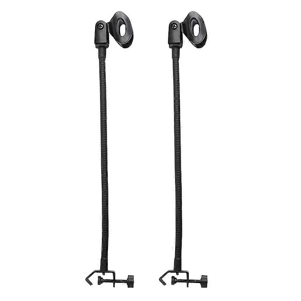 Universal Microphone Clips for Singing 2Pcs Black C-Type Microphone Racks