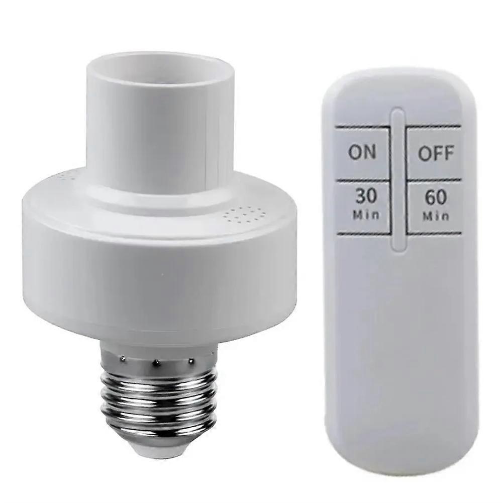Wireless Remote Control Lamp Holder Timer Switch LED Light Bulb Socket E27 Long Distance 110V