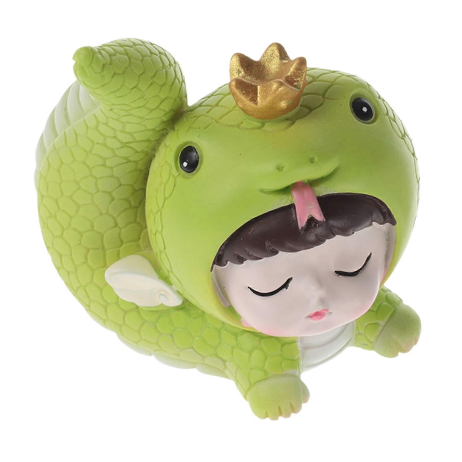Mini Resin Snake Figurines for Decor Year of The Snake 3Pcs Set