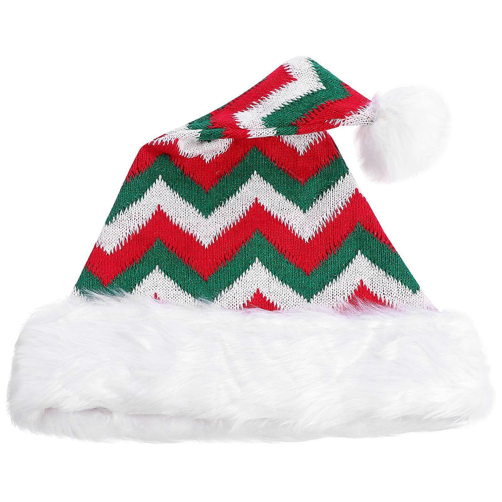 Christmas Hat Decorative Classic Design Knitted Hat For Adults And Children Assorted Color Festive Atmosphere 1Pack