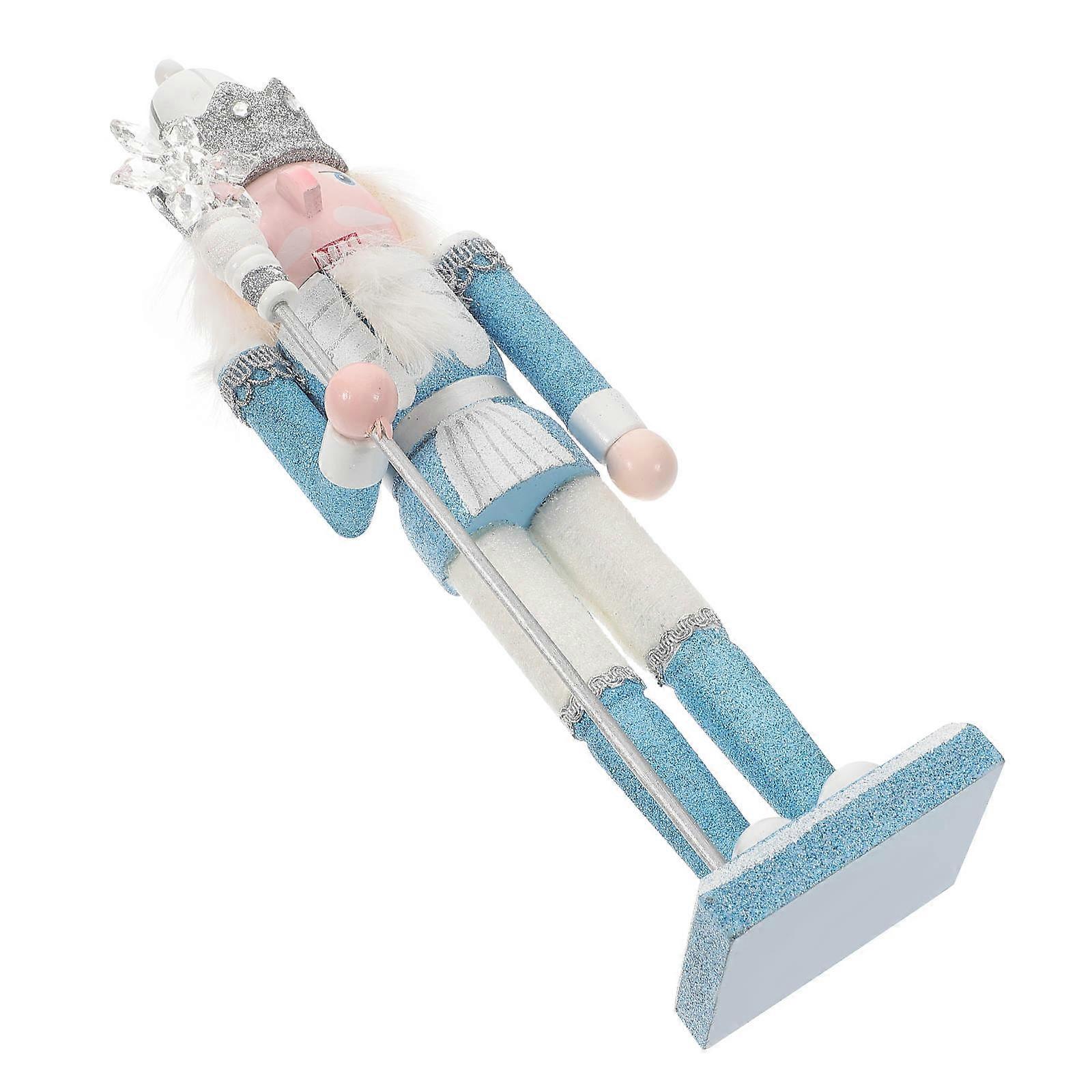 Miniature Nutcracker Statue Christmas Party Decor Creative Design 1Pack Photo Prop