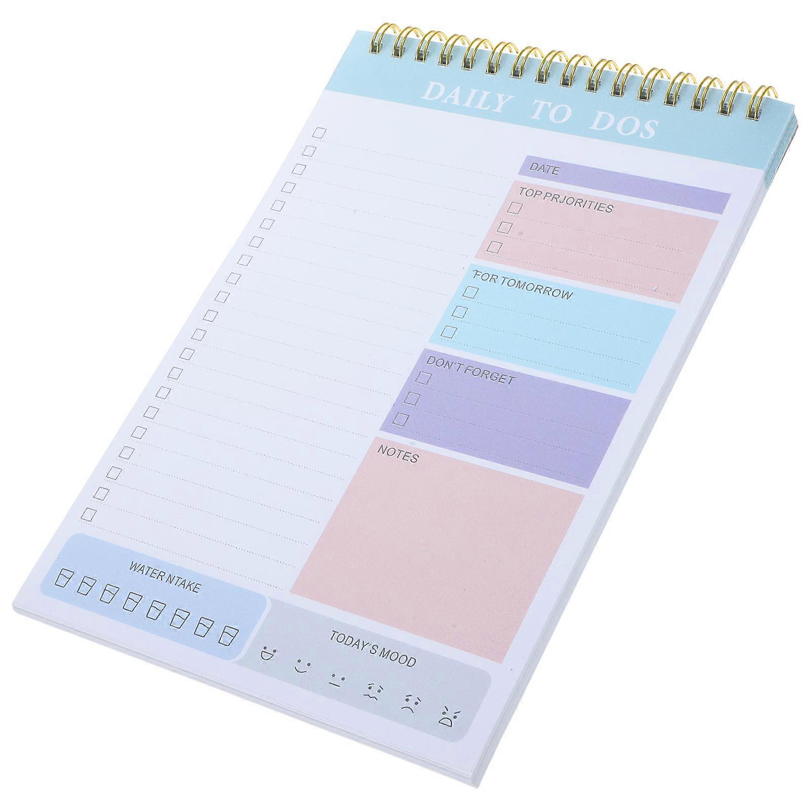 Daily Planner Notepad for to Do List with 5Pcs Practical Tear Off Pads