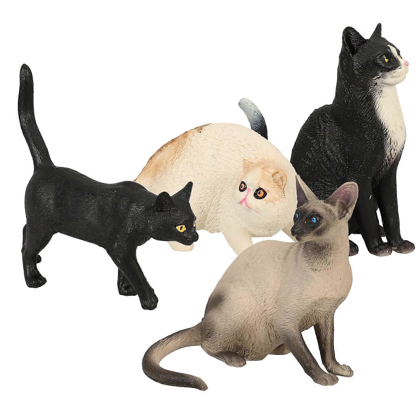 Decorative Cat Decor Artificial Cat Figurine for Decor 20Pcs Plastic Assorted