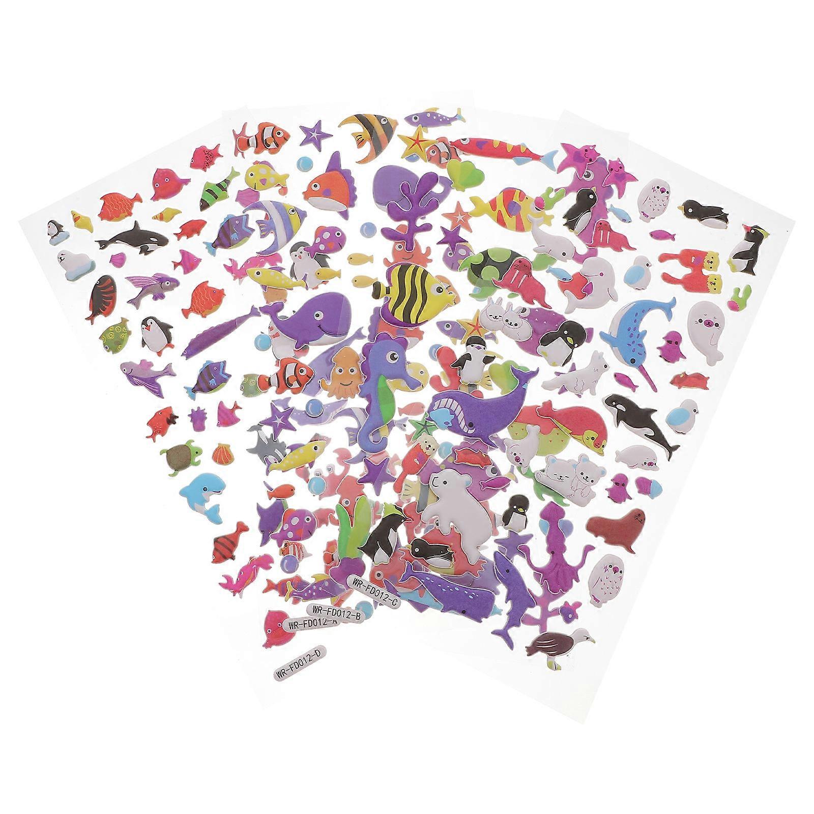 Bubble Stickers Sea Creature Stickers for Decoration 20 Sheets