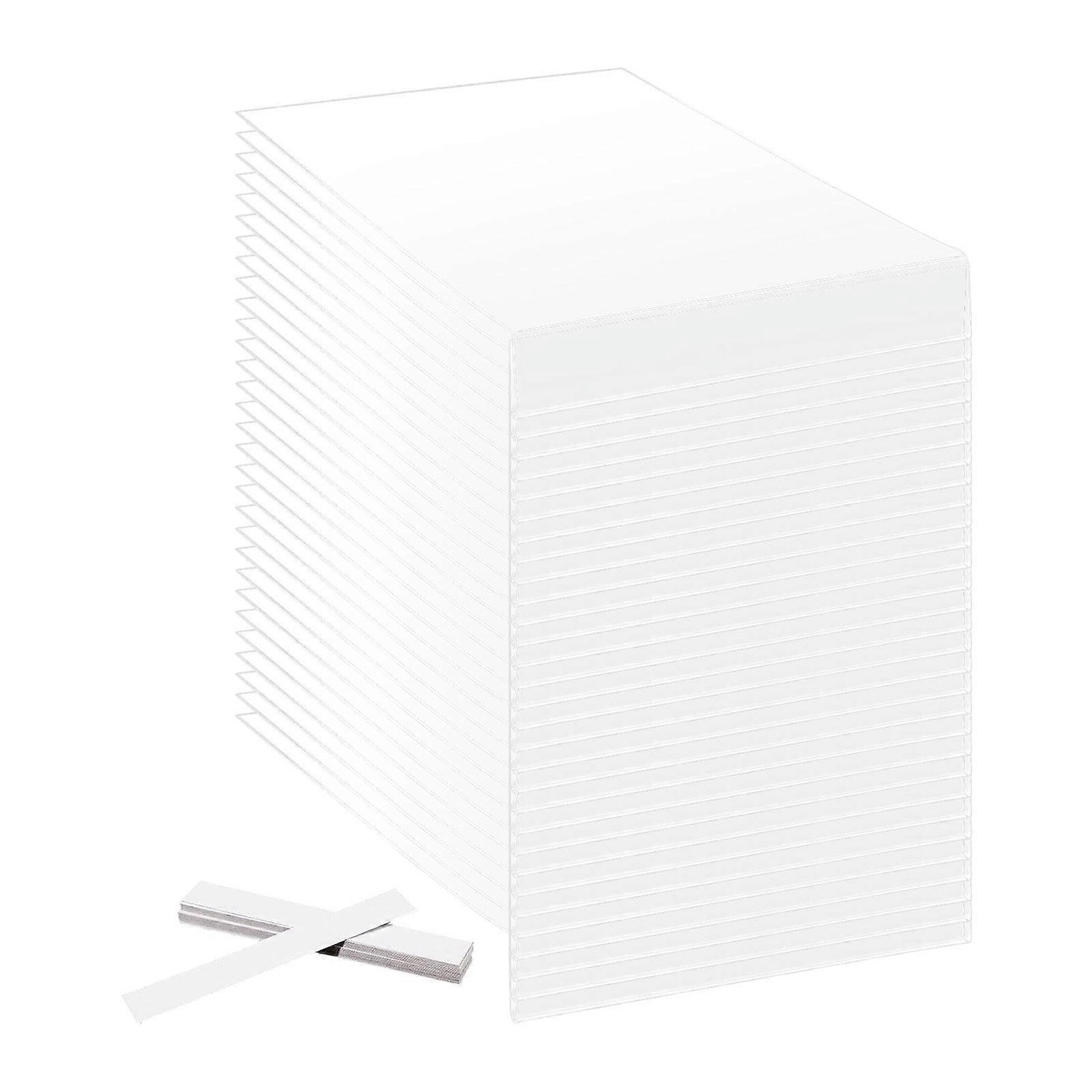 30x Moveable Shelf Label Holders Display Holder for Store Library Study