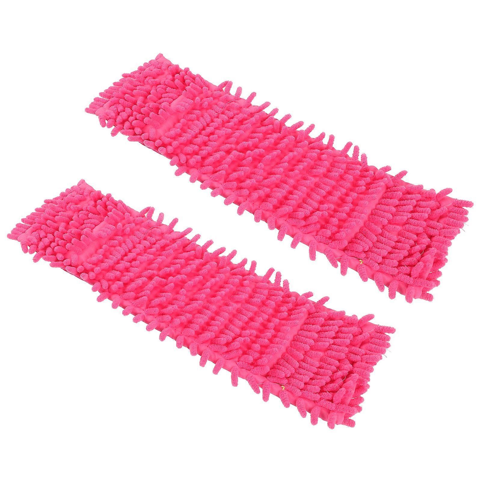 Water Absorption Mop Head Replacement Cloth Cleaning Accessories 2Pcs Red for Home Floor Window Corner Uses