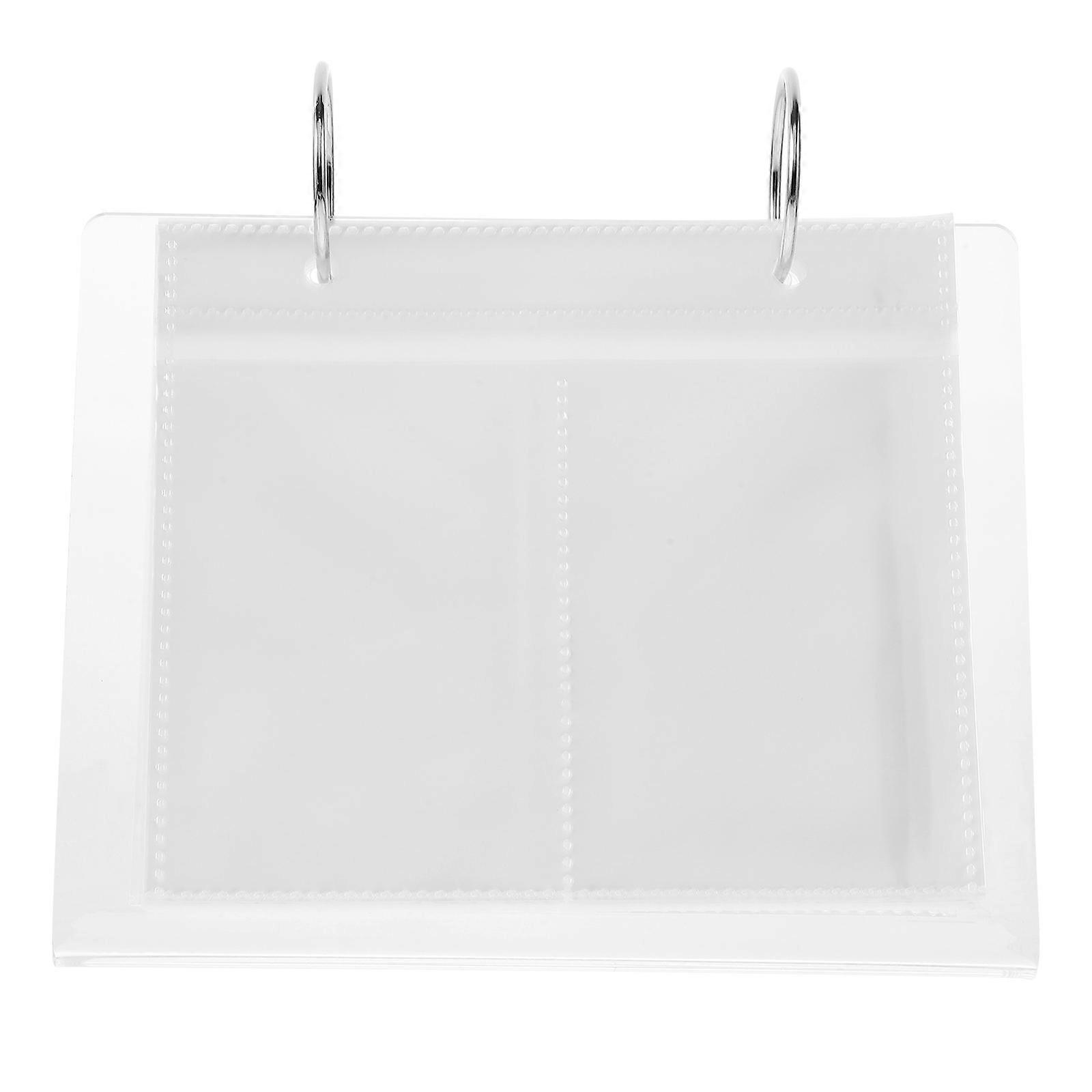 Acrylic Photo Storage Album for Desk Photo Display 2Pcs Set