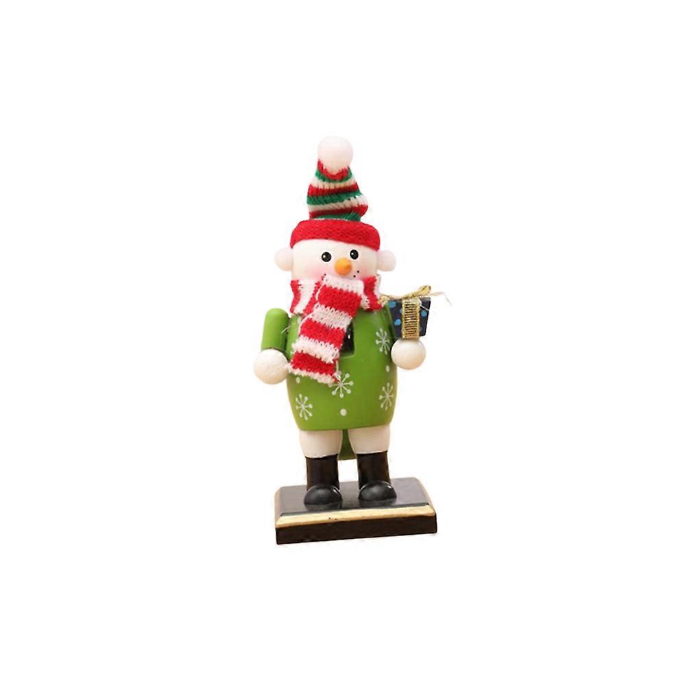 Nutcracker Puppet Wooden Desktop Decoration for Kids Playing Christmas Gift