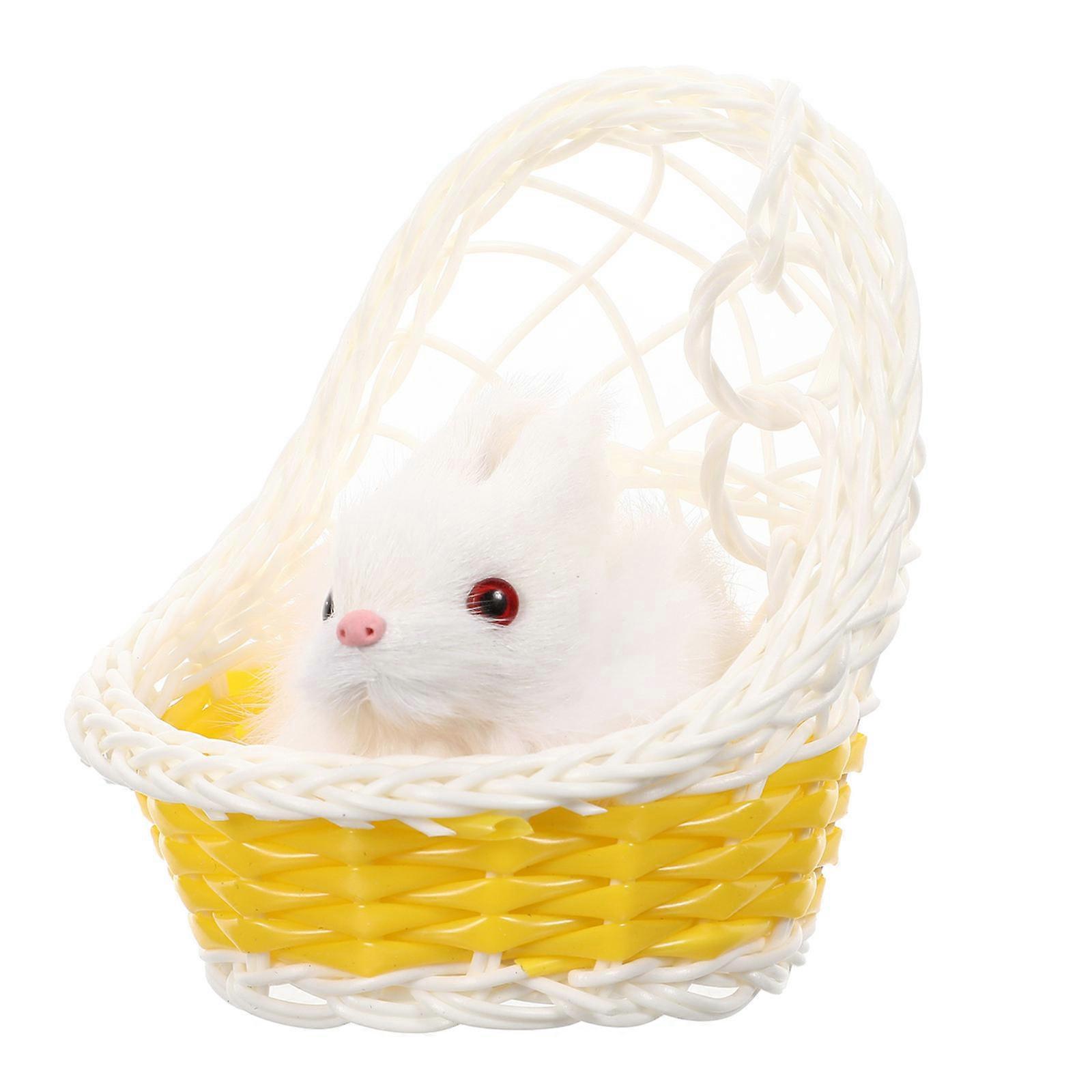 Artificial Rabbit Decoration Crafted Pendant for Adornment 3Pcs