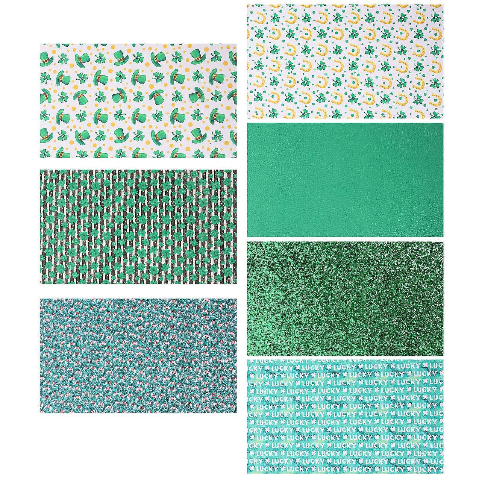Patrick's Day Synthetic Fabric for DIY Use 21Pcs