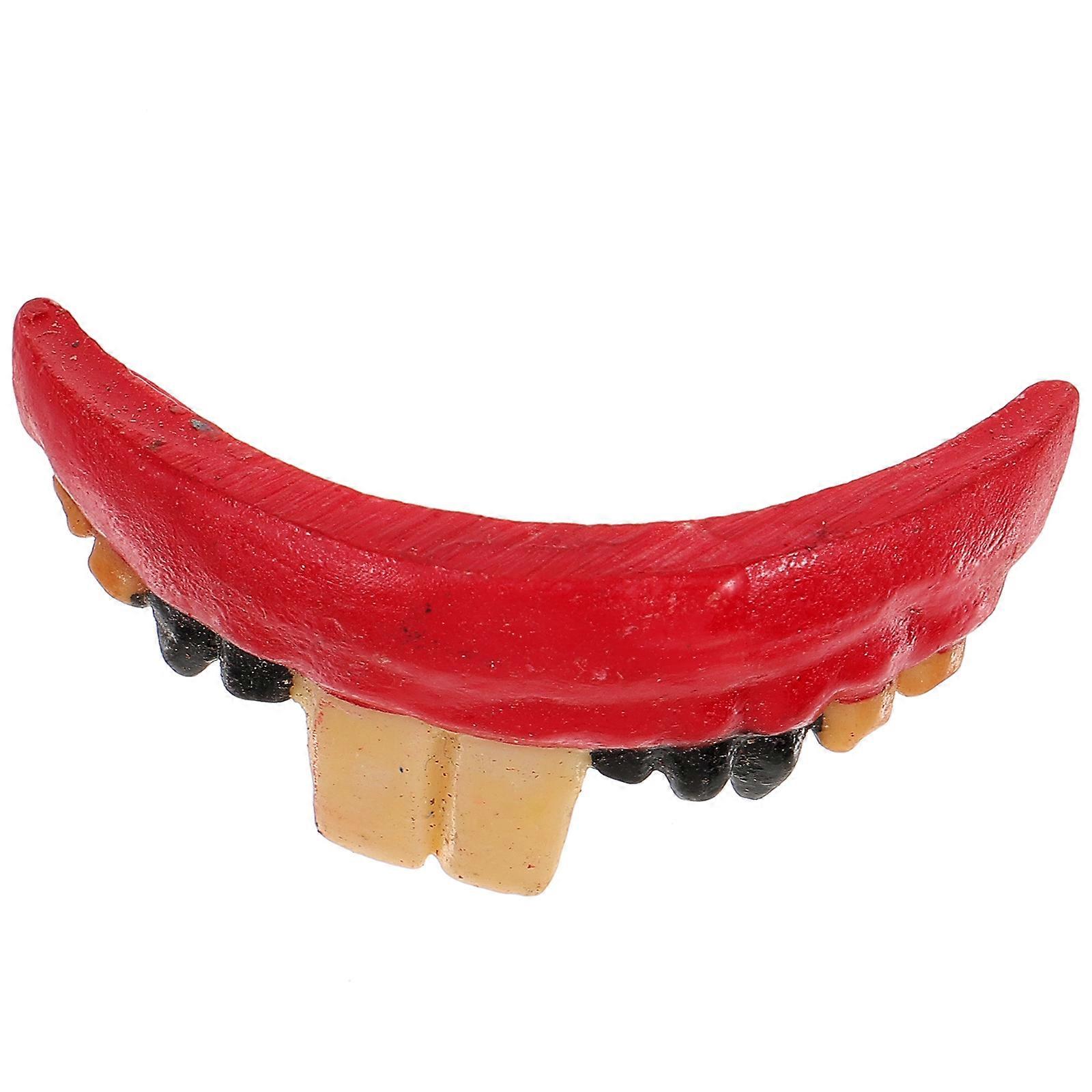 Decorative Teeth 2Pcs Halloween Dentures for Cosplay Use