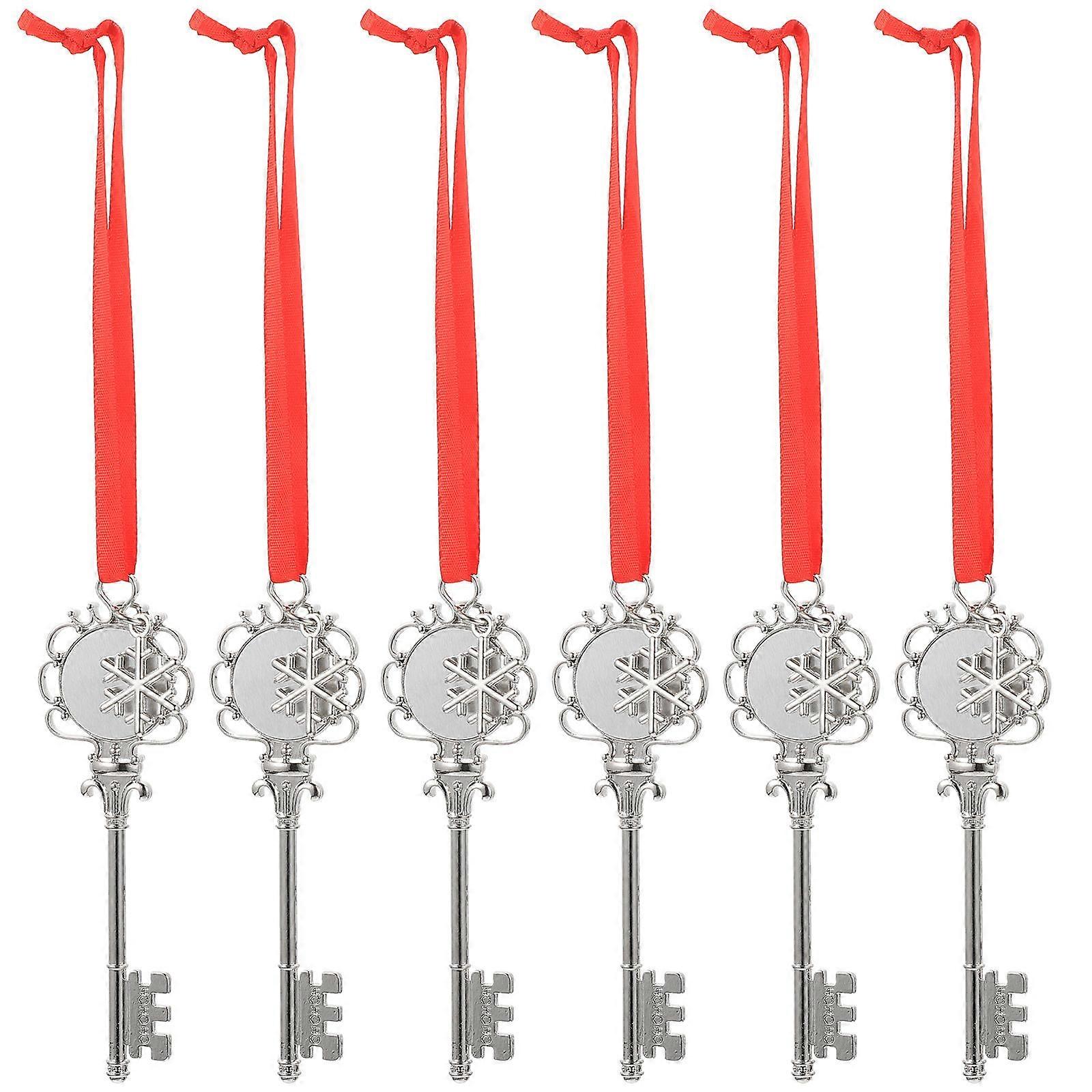 DIY Heat Transfer Christmas Tree Pendants for Decor 30Pcs Silver