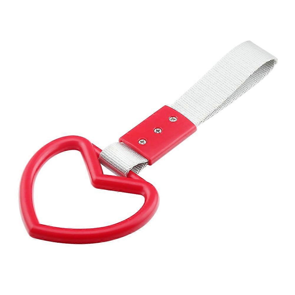 Heart Shaped Car Electrostatic Strap Decorative Hanging Ring Rear Bumper Ring