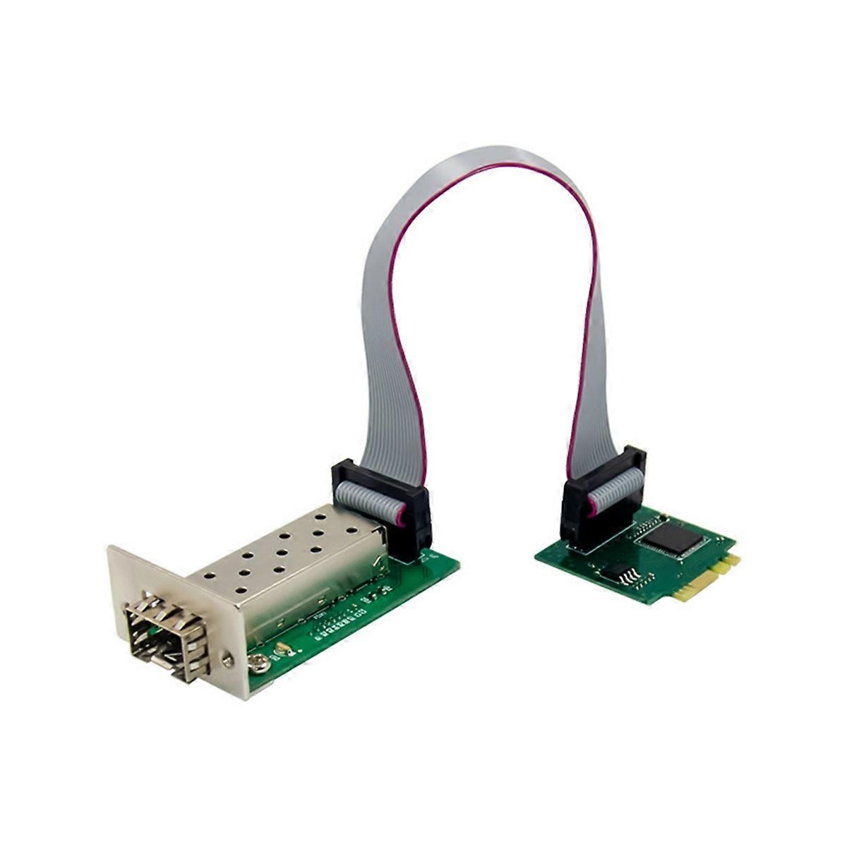 M.2 A E Key to 1 Port SFP Network Card 10/100/1000Mbps
