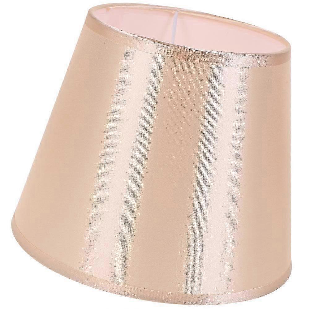 Bedside Lampshade E27 Base For Study Golden 26X17X17CM Fabric Light Diffusion 1Set