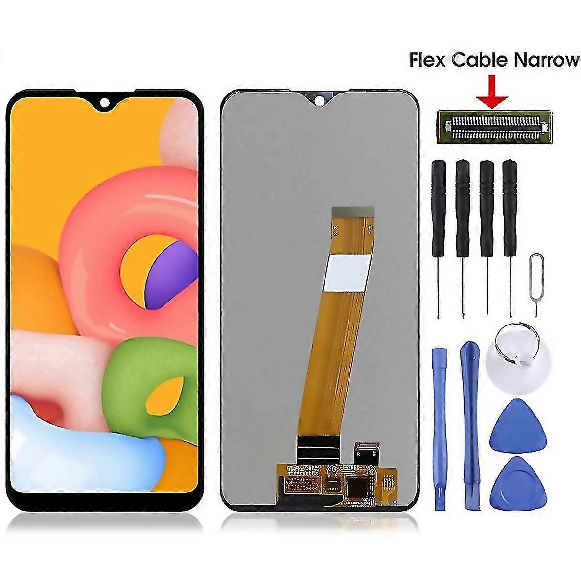 For Galaxy A01 Sma015f Compatible Pls Tft Lcd Screen With Digitizer Full Assembly Flex Cable Narrow