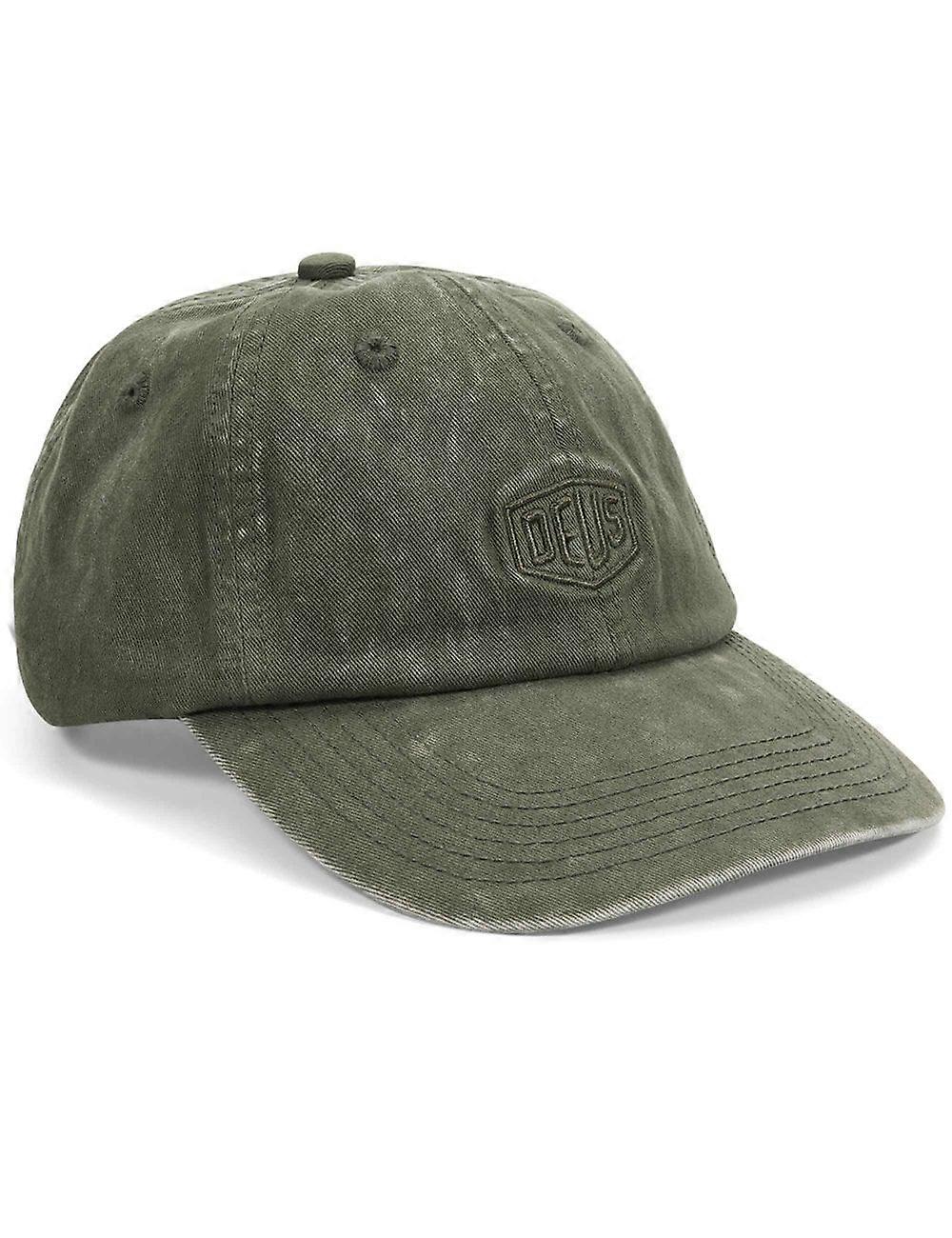 Men's Deus Ex Machina Shield Garment Dyed Dad Cap - Cypress Green