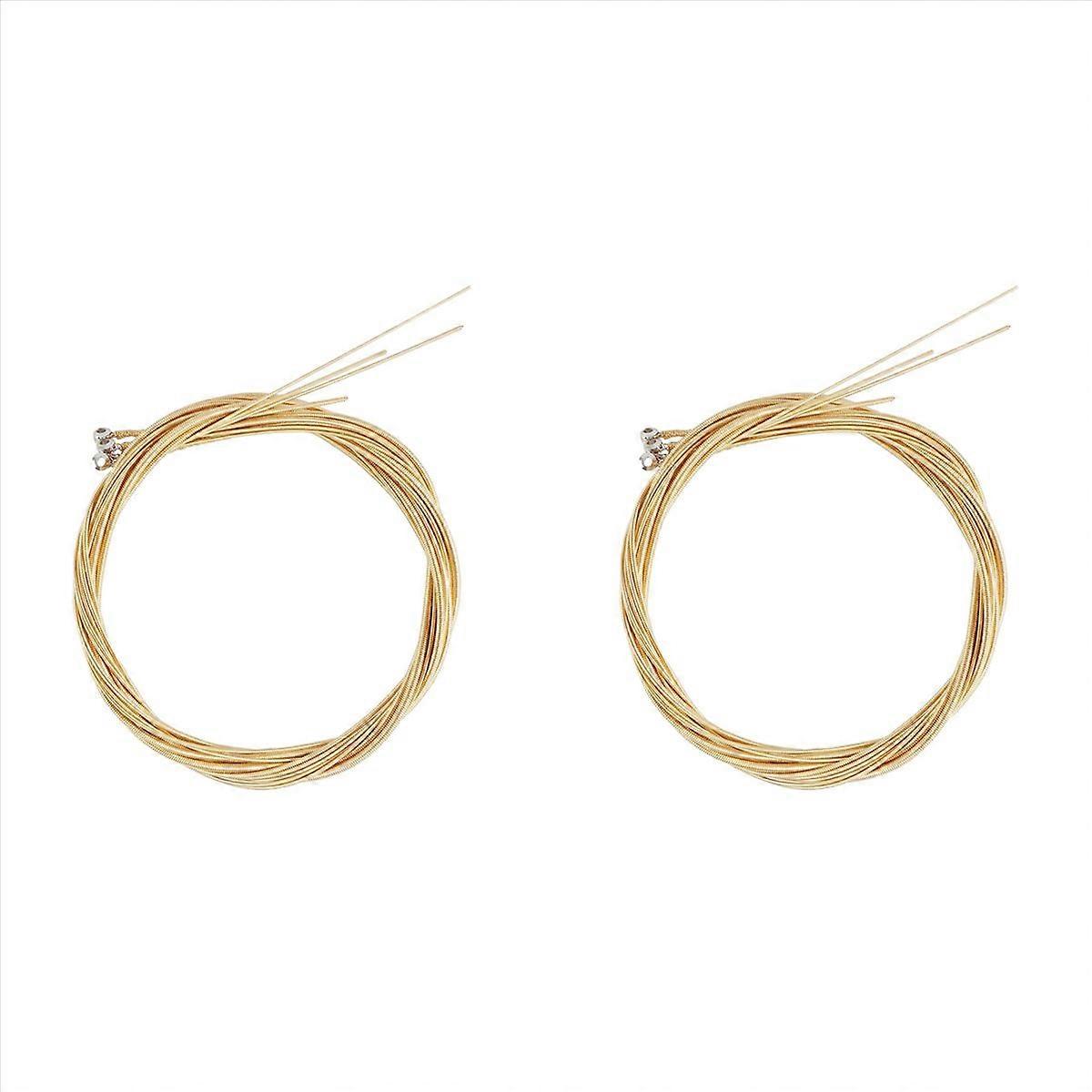 8Pcs Acoustic String Brass Carbon Steel Core Strings for Musical Instruments Strings Part