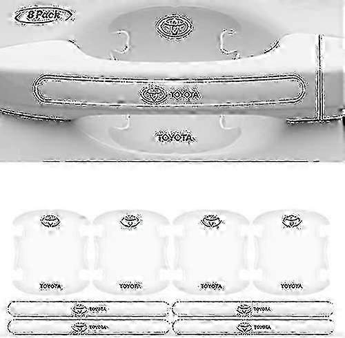 8pcs clear side stickers for door handle scratch protection miao7