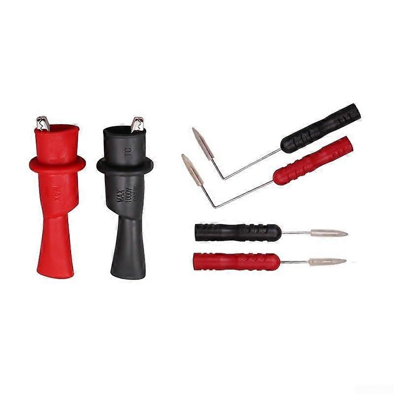 Replacement Probe Test Leads  Hardness Steel Needles Insulated For Alligator Clips Compatible With Multimeter Leads