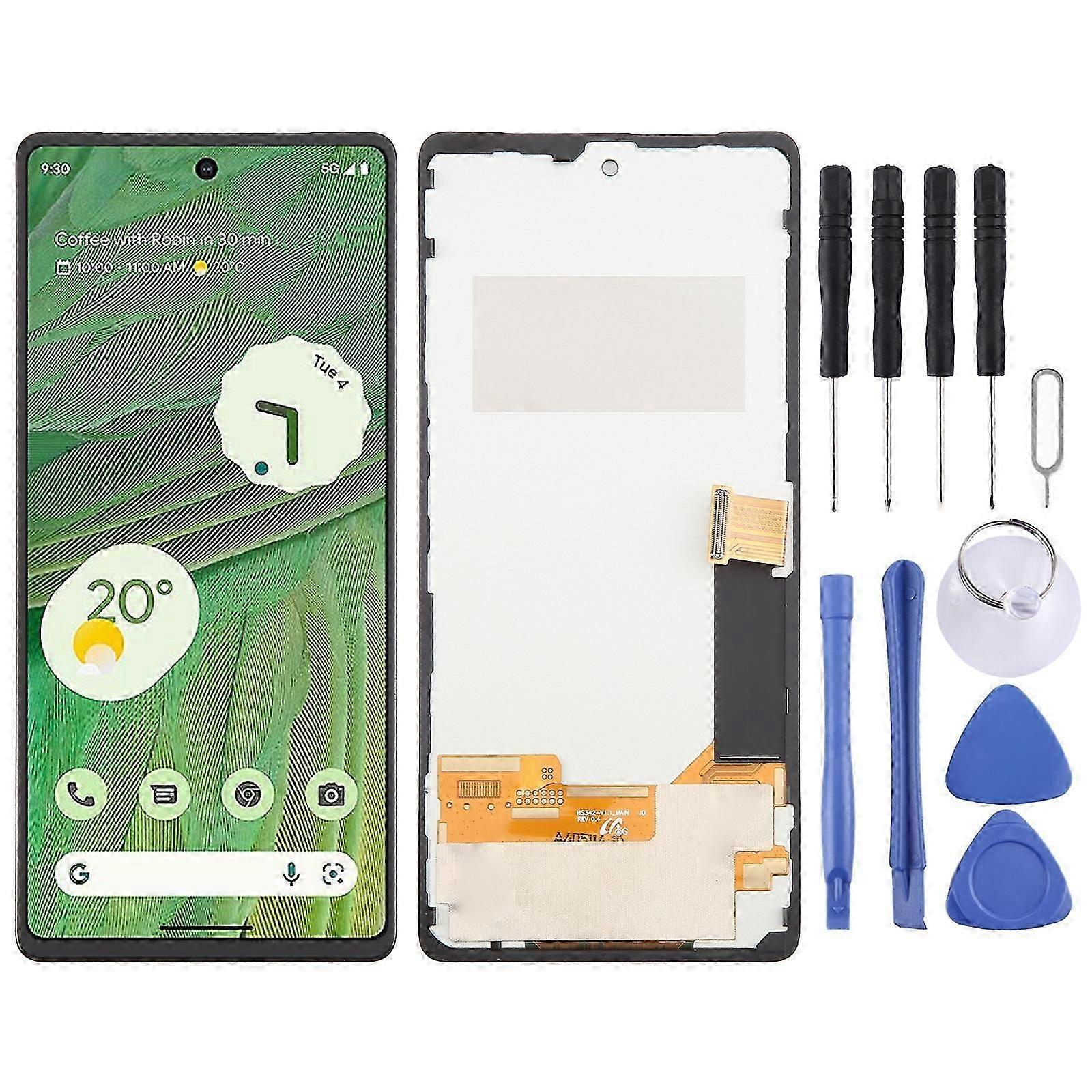 Para Google Pixel 7 GVU6C GQML3 GO3Z5 TFT LCD Screen Digitizer Ensamblaje completo, no admite identificación de huellas dactilares