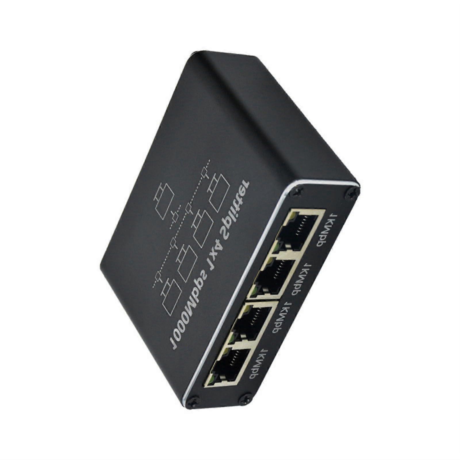 Gigabit Networking Splitter 1 To 4 Port Adapter For 1000Mbps Ethernet,  Speed LAN Splitter Divided Into Four