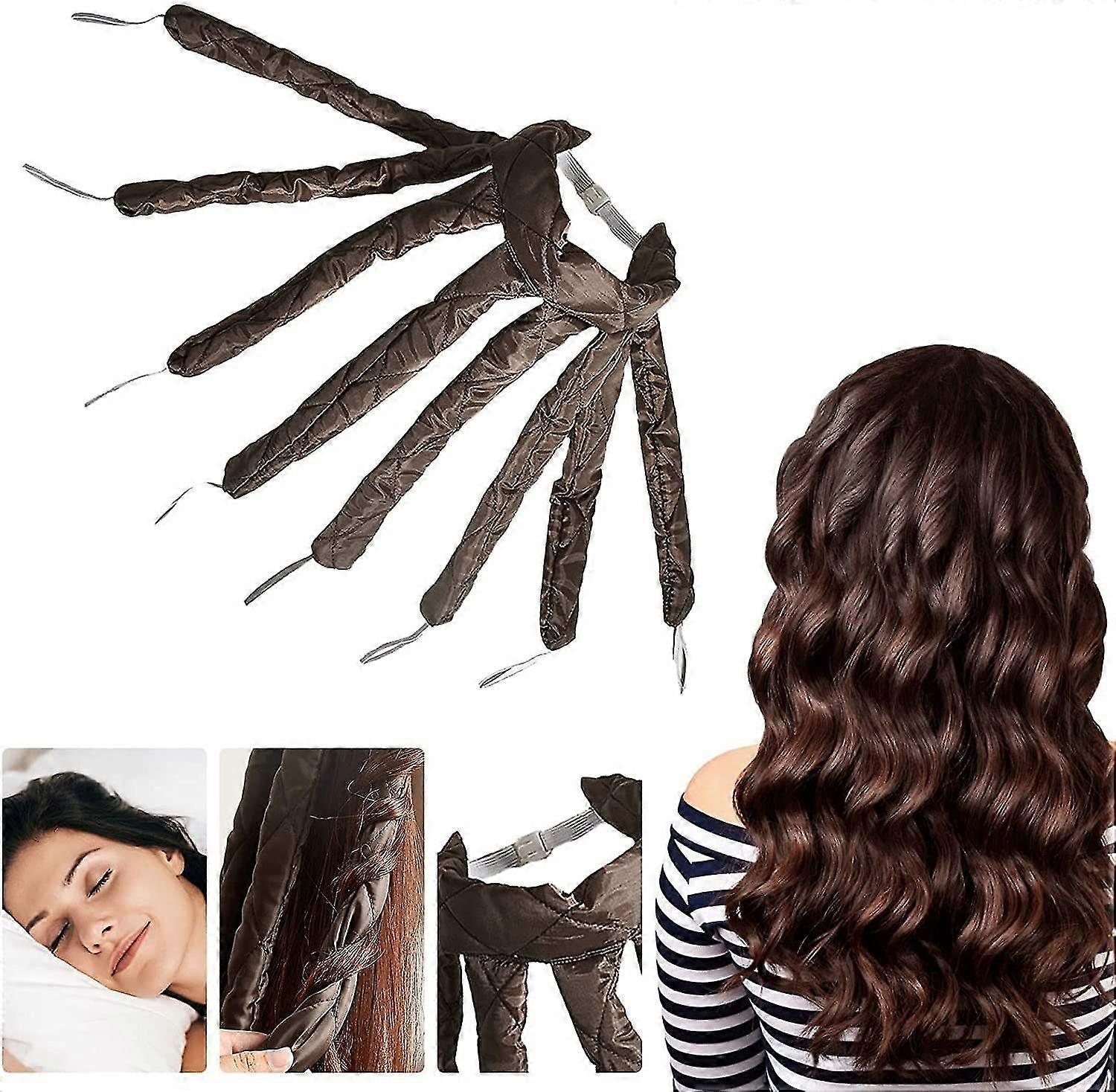 Lazy Hair Curler Hair Rollers Heatless Curling Rod Headband Curls Silk Ribbon Sleeping Soft Wave Formers No Heat Curls Ribbon