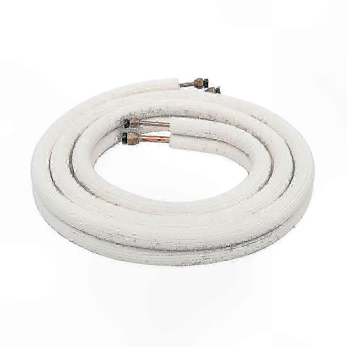 Insulated Copper Tube Set for Air Conditioners, 3m Length, 1/4in 3/8in Size