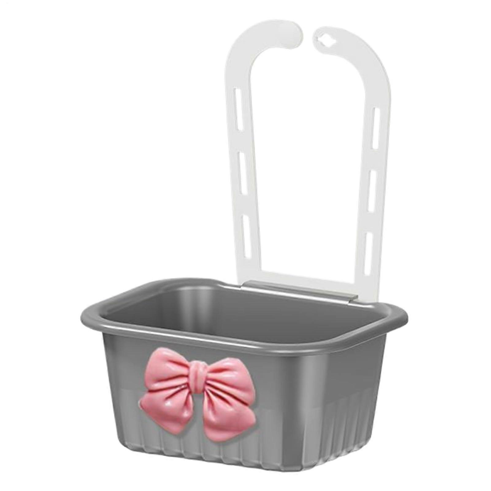 Sink Strainer Basket FaucetMounted Waste Filter Kitchen Organizer Grey For Leftovers Scraps