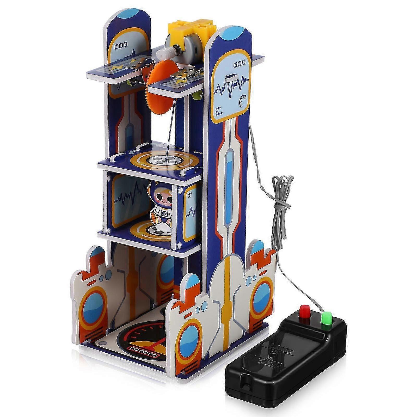 STEM Educational Toy Electric Elevator Model For 21.00X14.30X0.30cm Enhancing Creativity And Learning 1 Set
