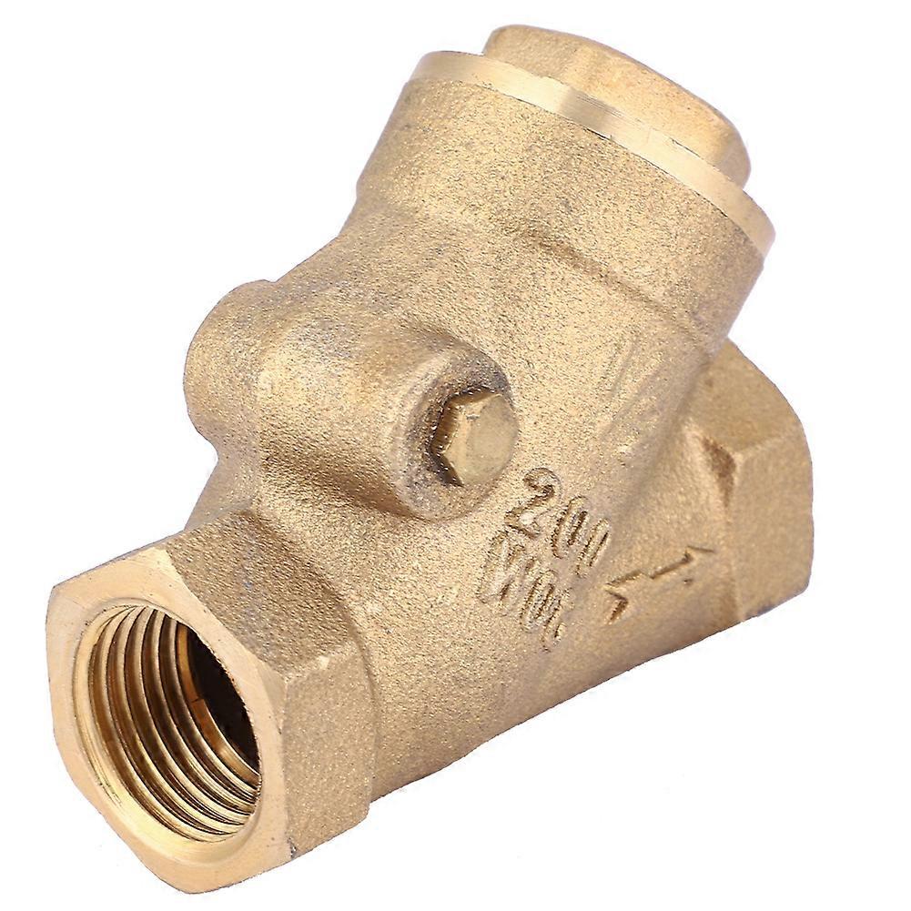 NPT 1/2in Thread Brass Check Valve Y Type One Way Check Valve 1.6Mpa for Water Gas