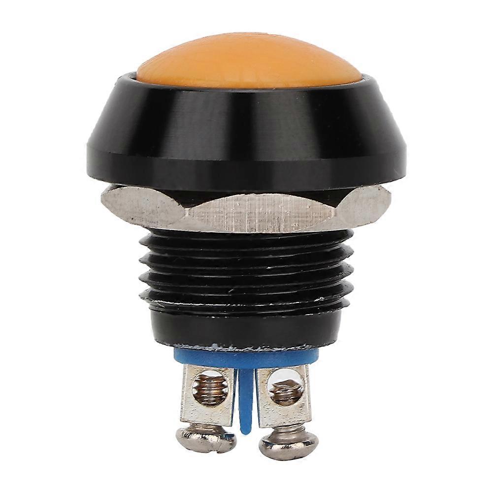 10pcs 12mm Momentary Metal Push Button Switch Self Reset Switch Yellow