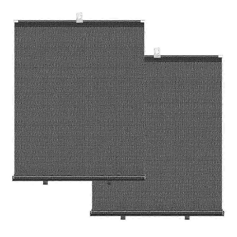 Car window sun shield - Retractable side shade roll curtain