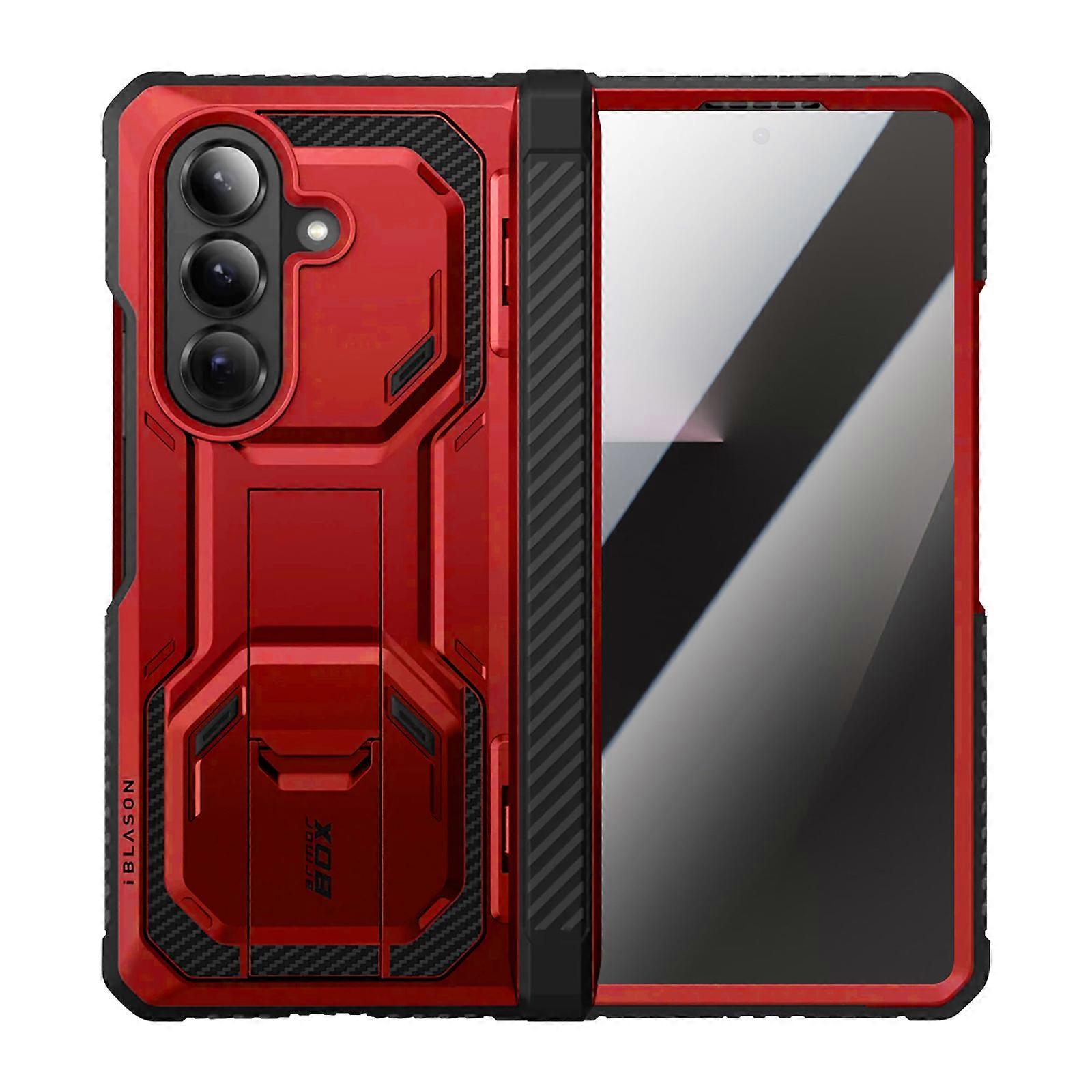 Case for Galaxy Z Fold 7 Armorbox Collection with Tempered Glass and Kickstand